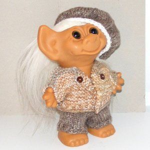Troll Doll 8" Uneeda New Clothes and Hair, Handkni